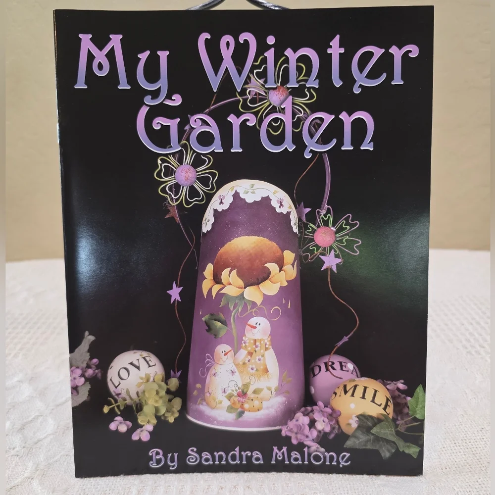 2007 My Winter Garden Painting Design Craft Seasonal Snowman Flower Craft Book